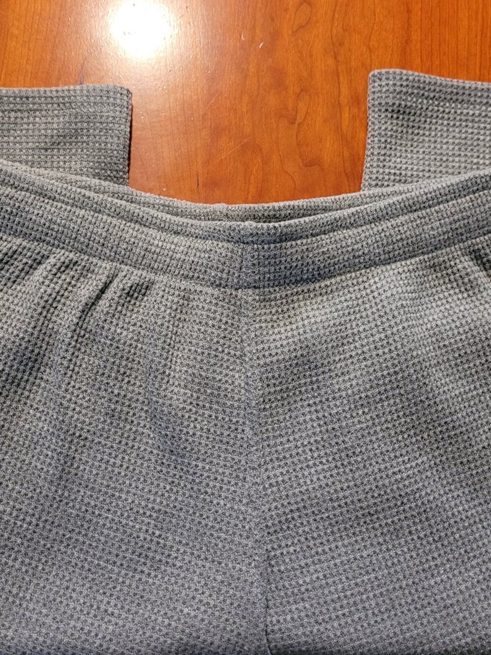 perfectwhitetee Shane Waffle Pant in Heather Grey - Picture 7 of 15